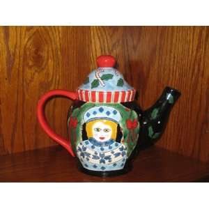  Bella Casa Susan Paley by Ganz Holiday/Christmas Teapot 