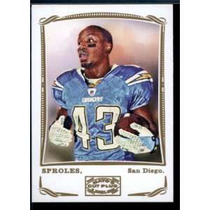 Darren Sproles   SP   Short Print   San Diego Chargers   2009 Topps 