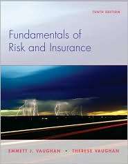   Insurance, (0470087536), Emmett J. Vaughan, Textbooks   