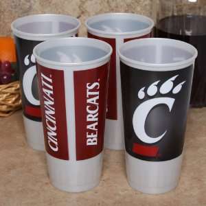   Cincinnati Bearcats 4 Pack 24oz. Plastic Souvenir Cups
