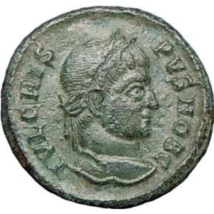 CRISPUS Roman Caesar 321AD Authentic Genuine Ancient Roiman Coin 