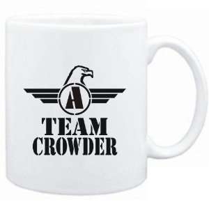  Mug White  Team Crowder   Falcon Initial  Last Names 