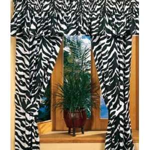 Kimlor Black & White Zebra Curtain Panels 