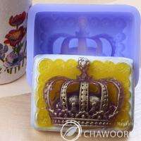 WORLD WIDE SILICONE SOAP MOLDS MOULDS  CROWN 3.1OZ  