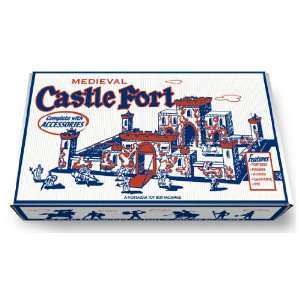  Marx Medieval Castle Fort Play Set Box Toys & Games