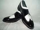 more options mens black and white formal spectators wingtip shoes $ 99 