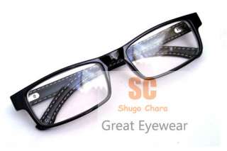 spectacle frame EYEGLASSES w/leather temple 8027  