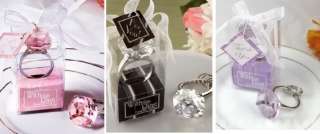 Diamond Crystal Ring Key Chain Wedding Favor Gift  