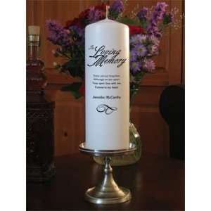  Personalized In Loving Memory Memorial Remembrance Candle 