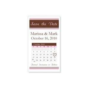 MAGL8   Save the Date Stripes Wedding Magnets  Kitchen 