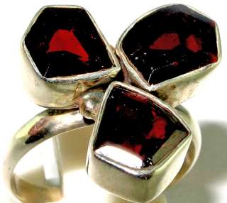 Latest collection Wonderful garnet .925 Silver Ring size 7  