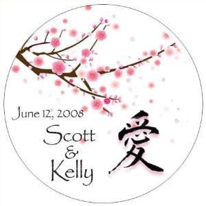 Wedding Favors Cherry Blossom Design Personalized Travel Candle Favors 