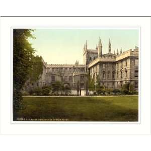  New College garden front Oxford England, c. 1890s, (M) Library 