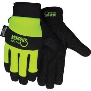  Insulated Gloves, Hi Vis Lime Green/Black, Large