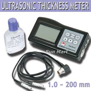 TM8812 Digital Ultrasonic Thickness Gauge Meter 1~200mm  