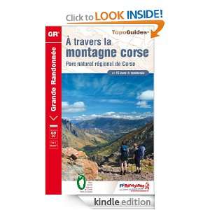 À travers la montagne corse   Parc naturel régional de Corse e topo 
