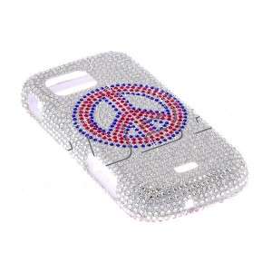 Peace BLING COVER CASE 4 AT&T SAMSUNG MYTHIC A 897  