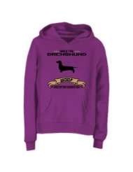 Sweatshirt Woman Lilac  Obey The Dachshund  Woof   Dog