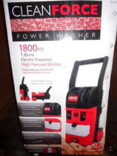 CLEANFORCE ELECTRIC POWER WASHER 1800PSI HD1800  