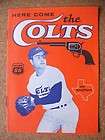 1962 Houston Colt 45s Here Come The Colts Booklet Joe 