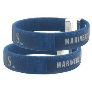  Seattle Mariners   MLB Fan Band Bracelet (2 Pack) Sports 