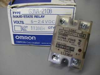   210B Solid State Relay Input  5 24 VDC, Output  24 240 VAC  