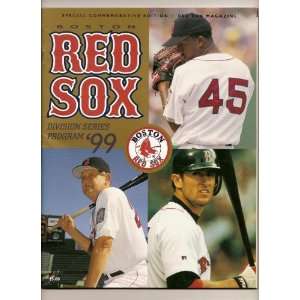  1999 ALDS Game Program Red Sox 