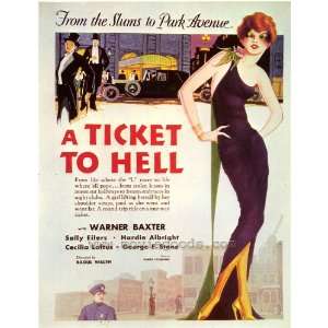  A Ticket to Hell (1937) 27 x 40 Movie Poster Style A