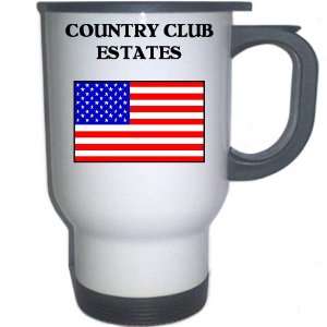 US Flag   Country Club Estates, Georgia (GA) White Stainless Steel 