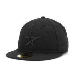  Houston Astros Black on Black Fashion Hat Sports 