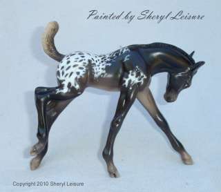   Leisure Custom Painted Breyer Horse Classic Foal Appaloosa NAN card