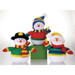  10 3 Asst. Colorfully Dressed Snowmen 