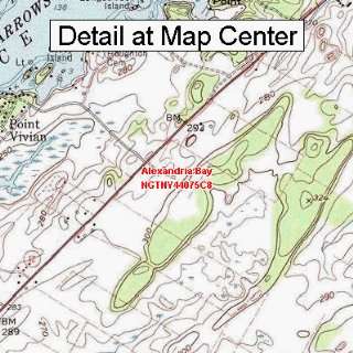  USGS Topographic Quadrangle Map   Alexandria Bay, New York 