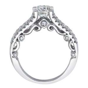  Round Brilliant Cut Diamond Engagement Ring Split Shank 