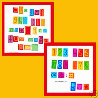 Sizzix Vowel Play Alphabet & Number Set, complete set  
