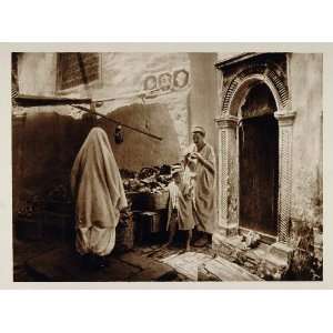  1924 Fruit Sellers Kasbah Casbah Algiers Photogravure 