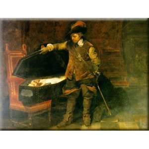   Charles I 16x12 Streched Canvas Art by Delaroche, Paul