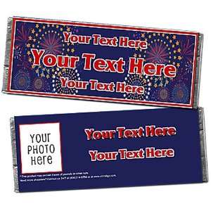  Carnival Fireworks Personalized Photo Candy Bar Wrappers 