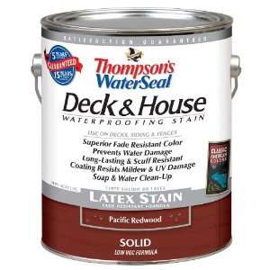 Thompsons Water Seal 1 Gallon Pacific Redwood Solid Exterior Stain TH 