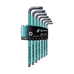    Wera 7 Pc 950spkl 1.5 6m Met Magnetic Hex Key Set