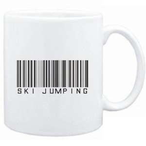  Mug White  Ski Jumping BARCODE / BAR CODE  Sports 