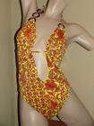 Womens Size M CORAL Monokini One Piece Swimsuit NWT  
