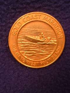 commemorative coin of the Gold Coast Marathon boat race. Miami to West 