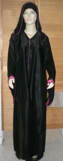 Hooded Moroccan Style Dubai Open Abaya Hijab Kaftan  