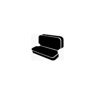  FIA TR42 7 BLACK Rear Bench Seat Cover with Armrest 