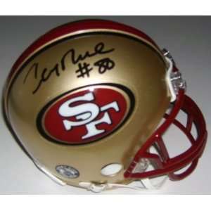  Jerry Rice Signed 49ers Mini Helmet