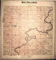 MUSKEGON RIVER, BIG PRAIRIE TOWNSHIP MICHIGAN PLAT MAP  