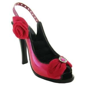  High Heel Shoe Ring & Earring Holder Hot Pink 5x3x5