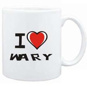 Mug White I love wary  Adjetives 