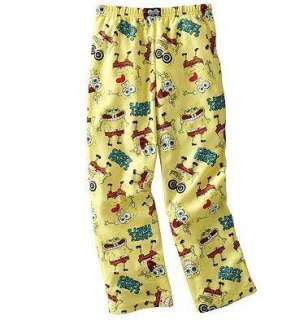 SPONGEBOB Pajamas pjs Lounge Pants 4 5 6 8 10 12 14 16  